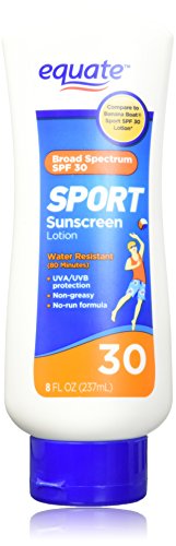 Equate Sport Sunscreen Lotion SPF 30 8oz Compare to Banana Boat Sport