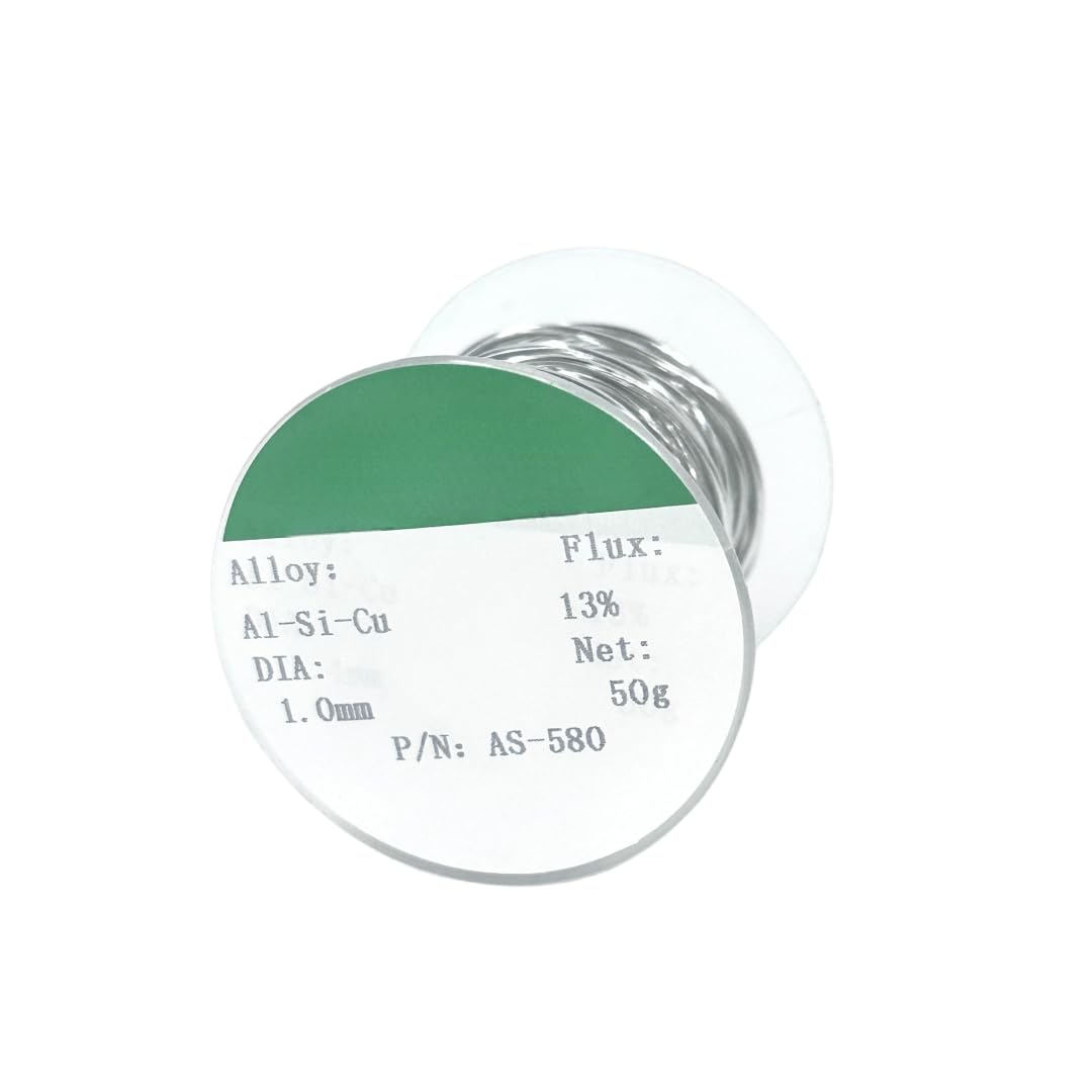 Drut lutowniczy bezołowiowy 577°C do spawania stopów aluminium, stali nierdzewnej i niklu – wysoka temperatura(Dia1.0mm-50g)