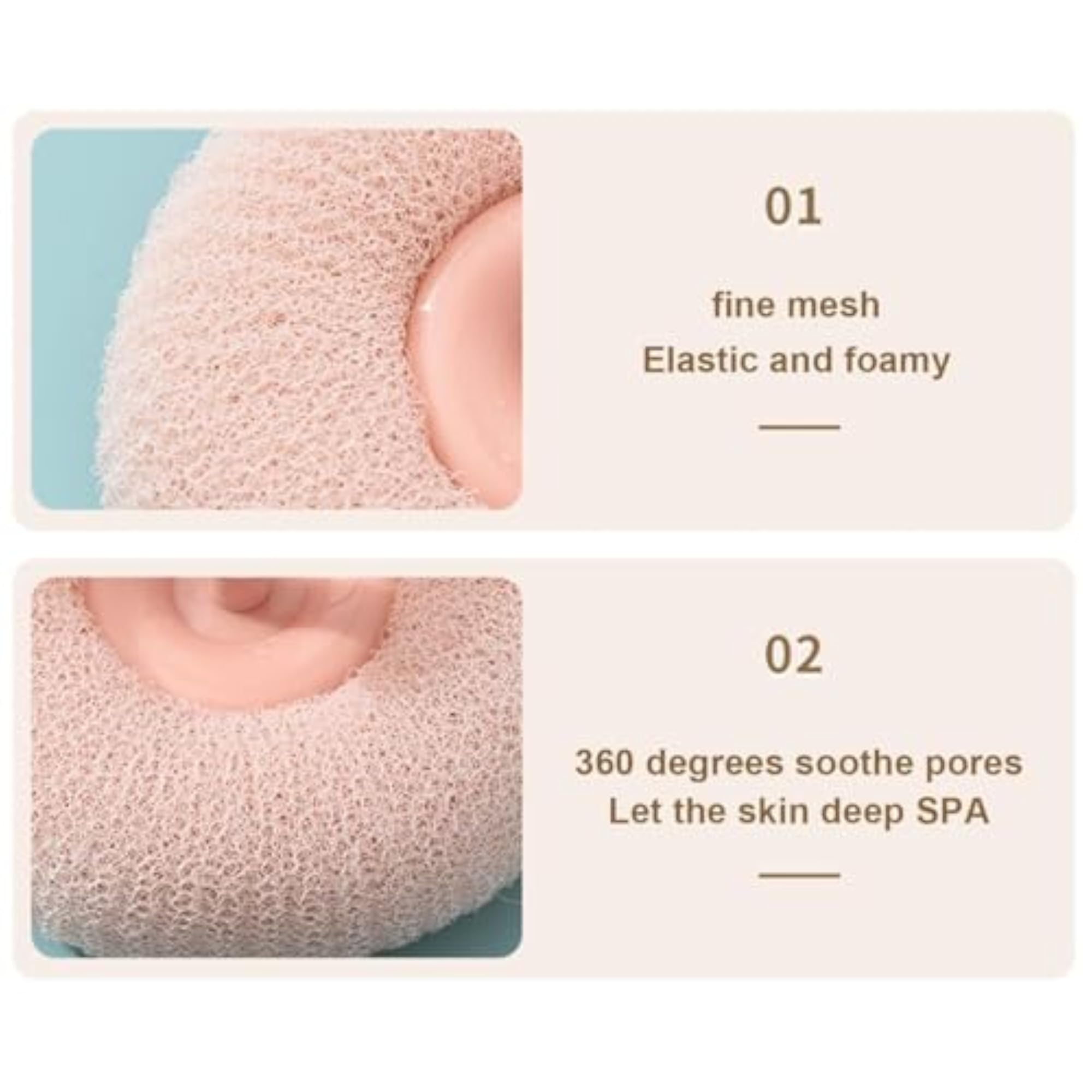 Body Scrubber for Bathing, Loofah for Body Wash