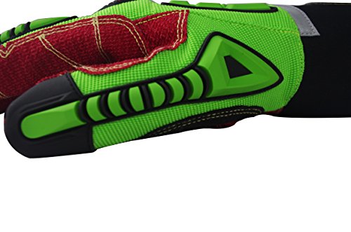 Seibertron High-Vis Hdc5 Level 5 Cut Resistant Deckhand Gloves High Performance Protection Impact Resistant Oil And Gas Safety Gloves Ce En388 4543 L #TOP3