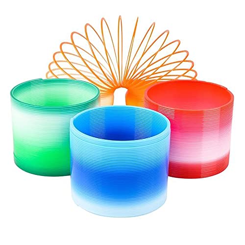 Chochkees Plastic Two-Tone Coil Spring, Goody Bag Fillers, Party Favor for Kids, 3