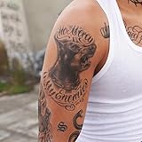 Dobermann - No Mercy For My Enemies/Cholo Tattoos/Chicano Tattoo/Gangster Tattoo