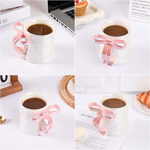 12oz-Coquette-Pink-bow-mug-cup-350ml-Charming-Mugs-with-Pink-Bow-handle-for-Women-Coquette-Decor-Valentines-Mugs-Christmas-Thanksgiving-Day-Mugs-Birthday-Gifts-for-Family-Friends