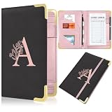 YeeCASE Server Book, Alphabet Waitress Book for Waitress, Leather Waitess Book with Zipper Pocket,...