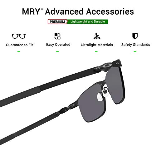 Mryok Replacement Earsocks For Oakley Tincup/Pitchman Ox8050 Ox8096 Ox8105 Oo9439 Eyeglasses - Black #TOP5