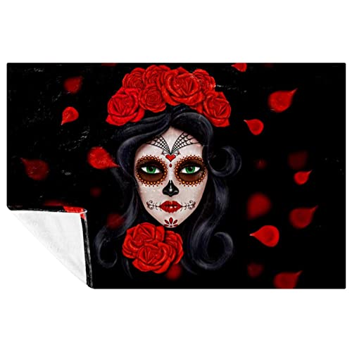 Couverture Dia De Los Muertos douce idée cadeau chaleureuse pour lit
