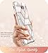 i-Blason Case Designed for Galaxy J7 2017, Cosmo Series Full-Body Glitter Bumper Case with Built-in Screen Protector for Galaxy J7 (SM-J727), Not fit J7 2018 (SM-J737) (Marble)
