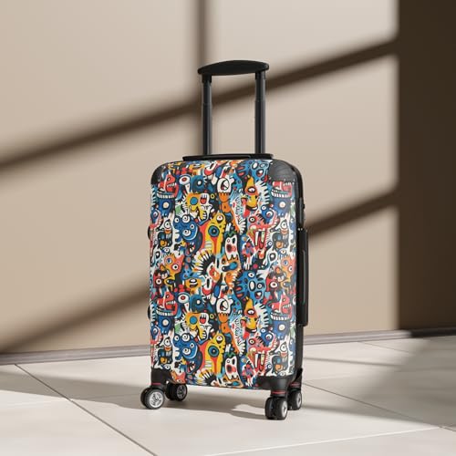 Picasso Style Artwork - Premium Travel Suitcase4
