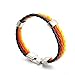 ZSDN Herren Flagge Banner Manschette Armreif Geflochtenes Lederarmband Künstliche Lederarmband Seil Geflochtenes Flaggenarmband für Herren Damen Geschenk,Deutschland