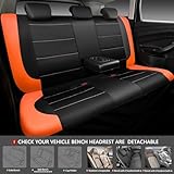 Lgtcjzfw Tailored Leather Car Seat Covers for Dacia Duster Duster 2 Duster 1 Duster S Logan Sandero S,Front & Rear seat Covers Heavy Duty Waterproof, full set (black + lemon yellow) - Image 8