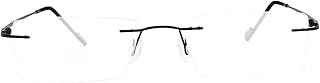Redex Rimless Stylish Rectangle Reading Eye Glasses For Men And Women