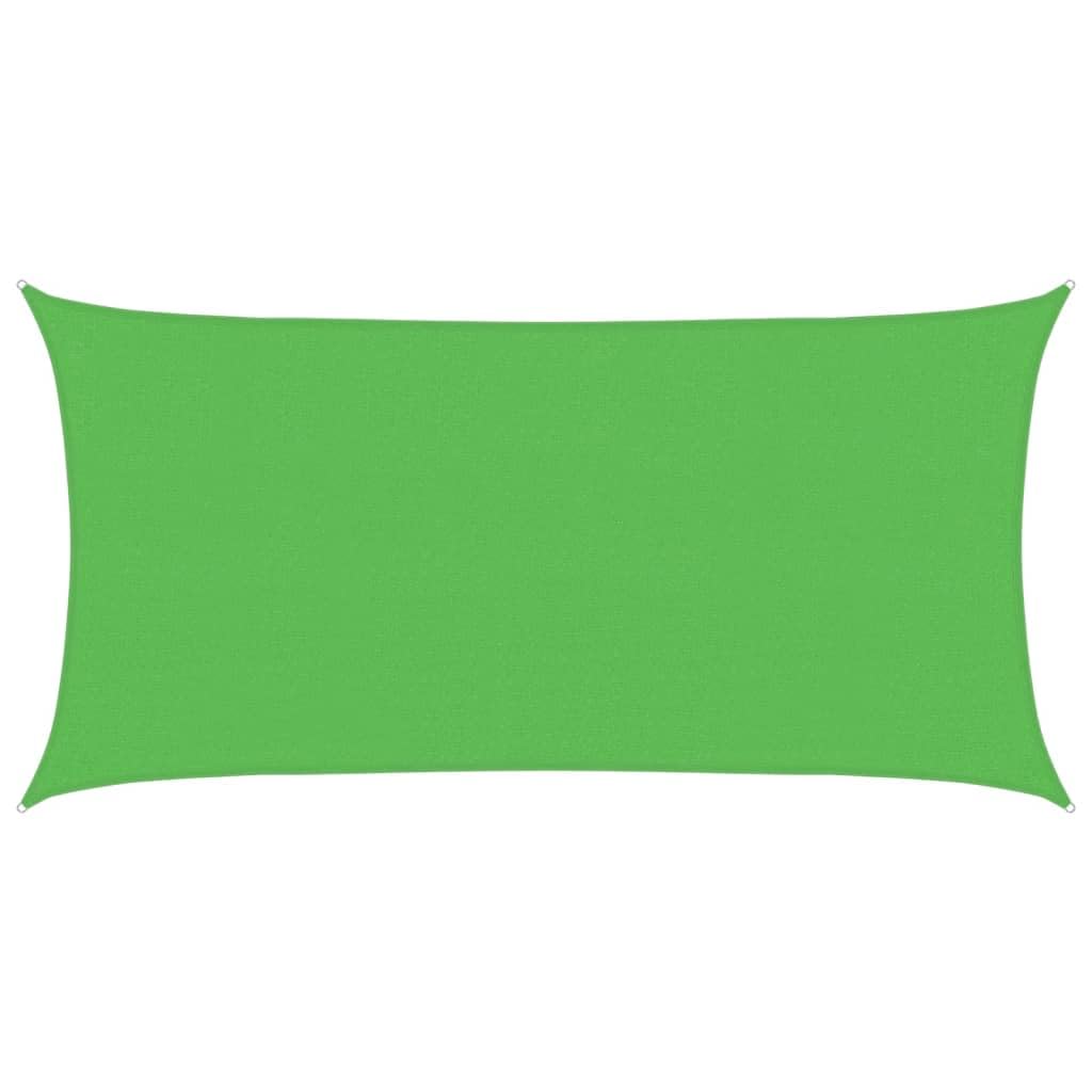 vidaXL Sunshade Sail, Sunscreen for Outdoor, UV Proof Awning for Wedding Party, Canopy Sun Sail Tarp, 160 g/m² Rectangular Light Green 2.5x5 m HDPE — image 1