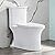 DeerValley DV-1F52676 Horizon White Ceramic Modern Dual Flush Standard One Piece Toilet With Soft Close and Quick Release Toilet Seat