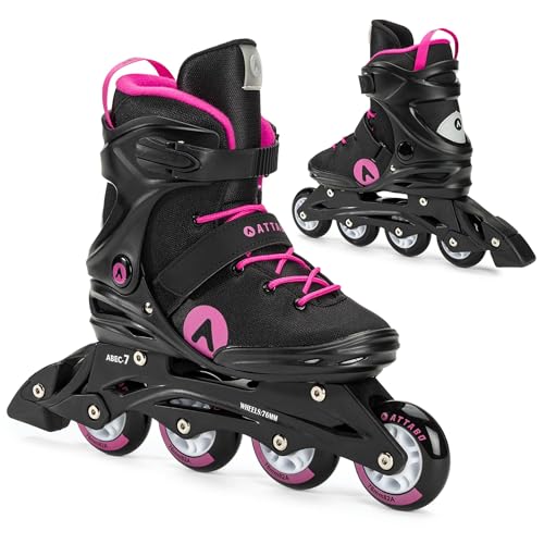 ATTABO Patines en Línea Cyclone Fitness Mujer Talla 36 EU Ruedas ABEC-7 Bota Semirrígida PU 82A Freno TPR Comodidad...