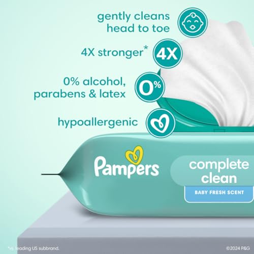 Image of pampers baby fresh baby wipes 504 ct OLD