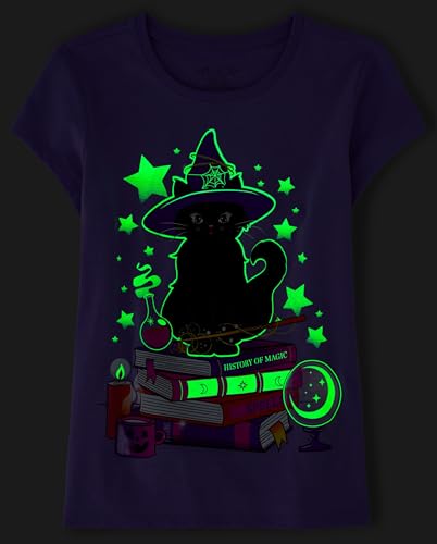 The Children'S Place 3048779 Girls' All Holidays Short Sleeve Graphic T-Shirts,Multipacks, Books/Black Cat/Halloween Doodle 3-Pack thumb #2