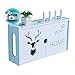 Wall Mounted Router Storage Box Wifi Router Scaffale Senza Fustelle Doppia Porta Scatola Router Router