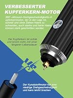 Nasenhaartrimmer 2 in 1 Nasentrimmer Ohrhaartrimmer mit LED-Anzeige, USB Wiederaufladbar Nasenhaarschneider für Herren und Frauen, Schmerzfreier Nasenhaarentferner mit IPX7 Level Wasserdichte – Ansicht 7