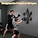 Sportneer Music Boxing Machine for Kids and Adults, Bluetooth Smart Music Punching Machine with Gloves and Movable Punching Pads, Wall Mounted Boxing Training Equipment for Home Gym Office Gift