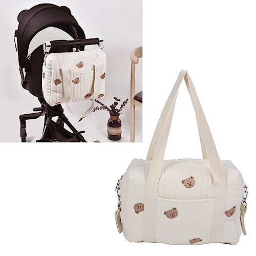 Focket Baby Stroller Organizer, Universal Large Space Baby Diaper Bag with Zipper - Image 4