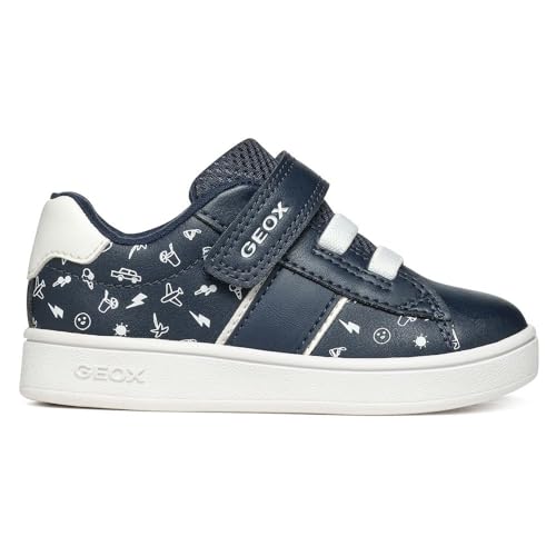 Geox B ECLYPER BOY A, Baby - Jungen Sneaker, Navy/White,