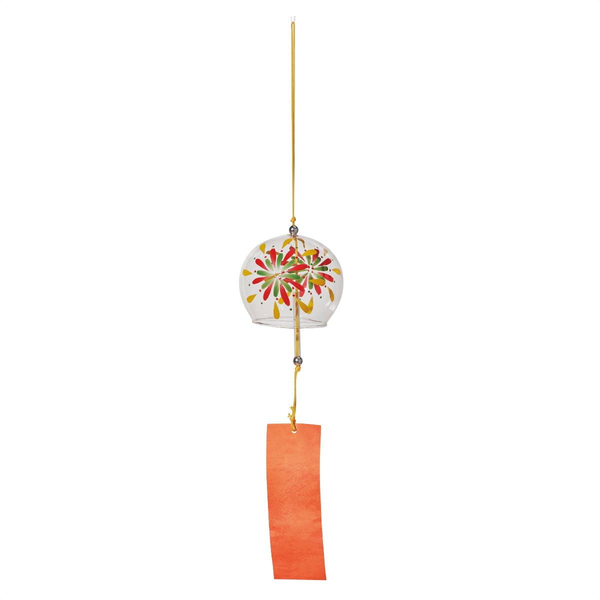 Edo Fireworks Wind Chime, 40cm Hanging Glass