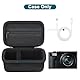 Canboc Tragetasche für Panasonic LUMIX DC-TZ99E/LX10/ZS80/ZS100/ZS70/ZS200/ZS60 4K Digitalkamera, Point and Shoot Kameratasche, Reißverschluss Mesh Tasche passt USB Kabel, Batterien, Schwarz