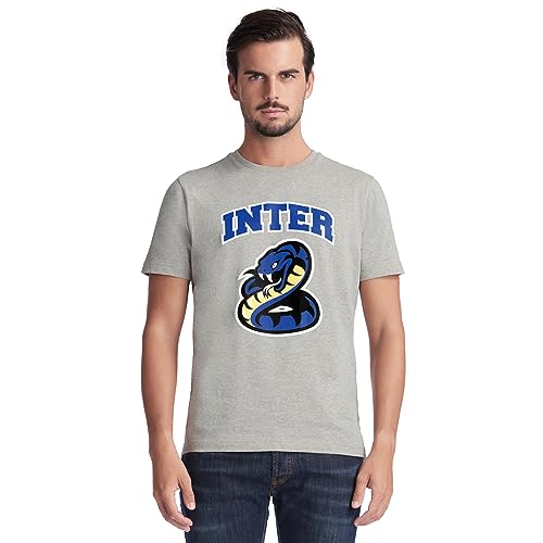 FC Internazionale Milano S.p.A. T-Shirt Adulto, Unisex Adults’ T-Shirt, Grigio Chiaro