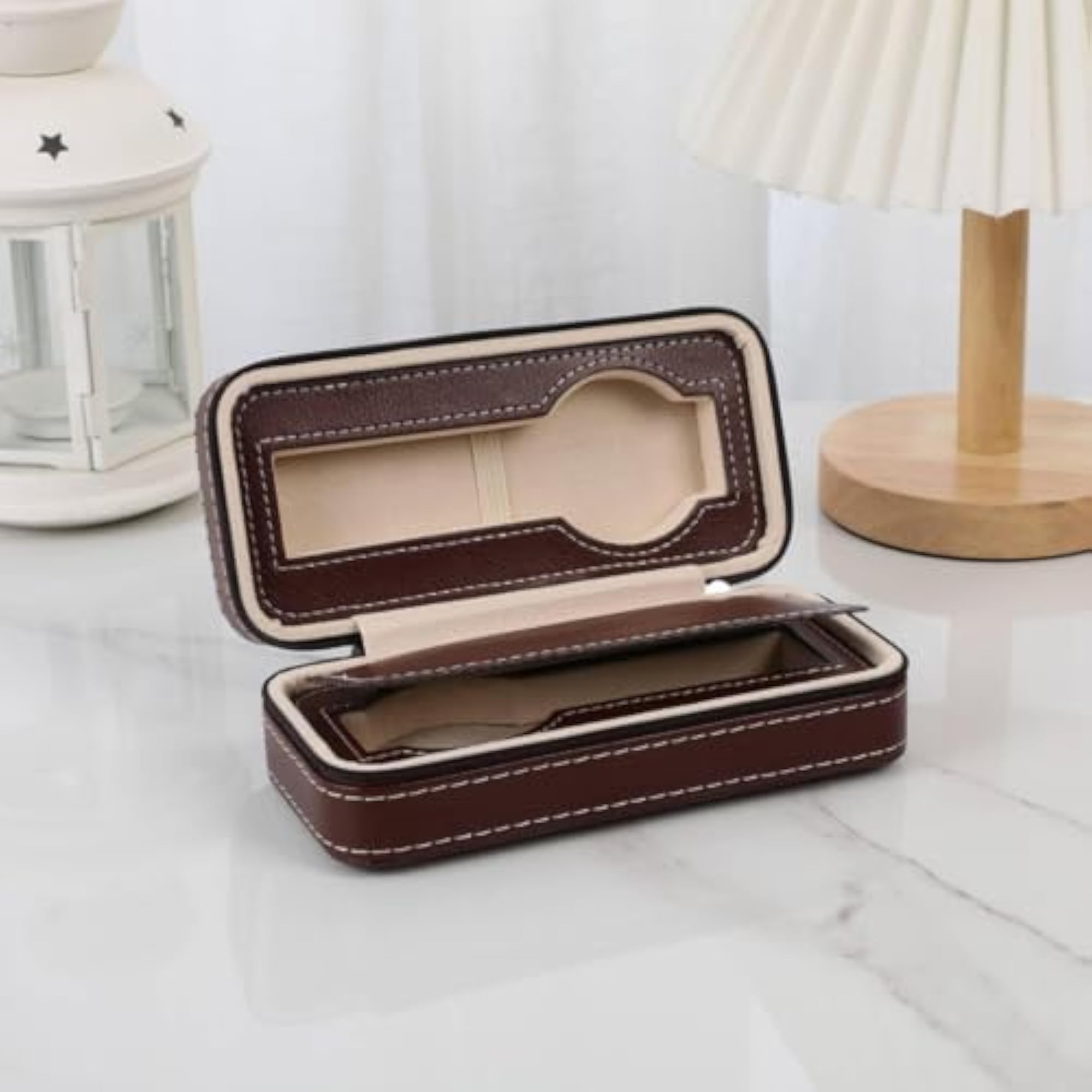 Multi-Compartment Watch Storage Container, 4 Slots