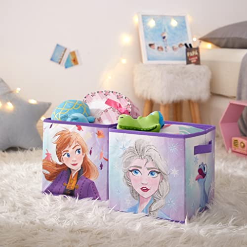 Idea Nuova Disney Frozen 2 faltbare Aufbewahrungswürfel, 25,4 x 25,4 cm, 2 Stück