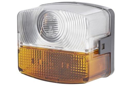 HELLA 2BE 003 182-091 Blinkleuchte - Halogen - 12/24V - Anbau/Schraubanschluss - Stecker: Flachstecker - links - Menge: 1