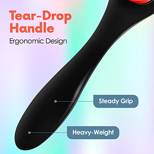 Alpree Classic Styling Hair Brush 9 Row - For Natural, Thick, Curly Hair | Classic Nylon Bristle Styling & Detangler, Great For Creating Ringlets, For Separating, Shaping & Defining Curls - Blow-Drying #TOP2