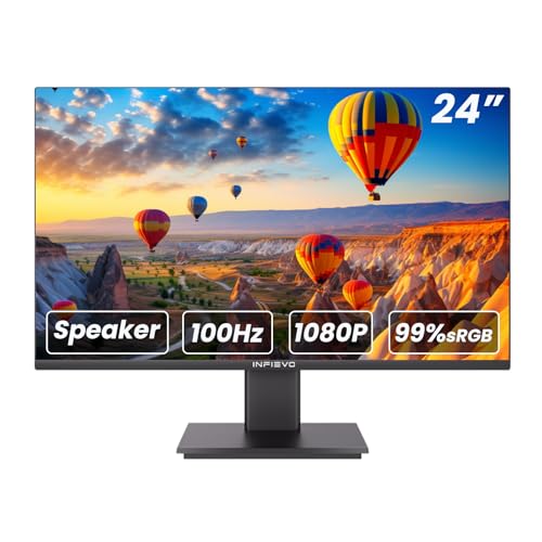 24 Inch Gaming Monitor 180Hz 1Ms FreeSync HDR FHD 1080P 4000:1 Contrast ...