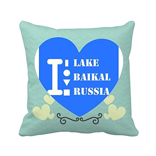 Coussin amour coeur lac baïkal offbb pour chambre cocooning