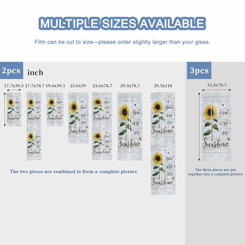 Vinilo para ventana efecto vitrales 17.7x39.3 pulgadas miniatura 5