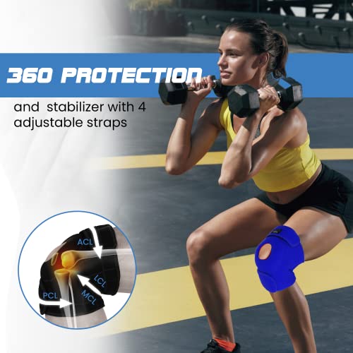 Modvel Elite Knee Brace With Side Stabilizers & Patella Gel Pads For Maximum Knee Pain Support And Fast Recovery For Men And Women, Medical Knee Pad For Running, Workout, Arthritis, Joint Recovery. #TOP1