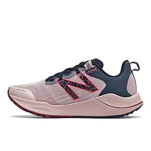 New Balance womens Dynasoft Nitrel V4 Trail Running Shoe, Saturn Pink/Natural Indigo, 9 US