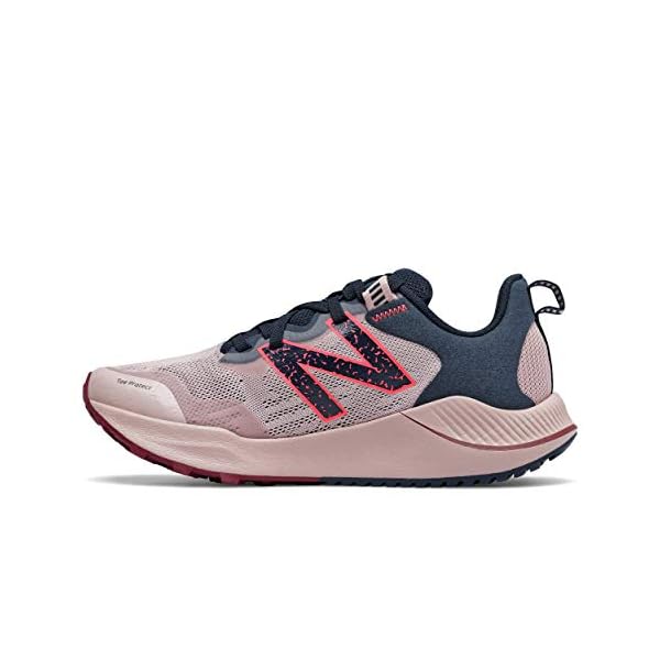 New Balance womens Dynasoft Nitrel V4 Trail Running Shoe, Saturn Pink/Natural Indigo, 9 US