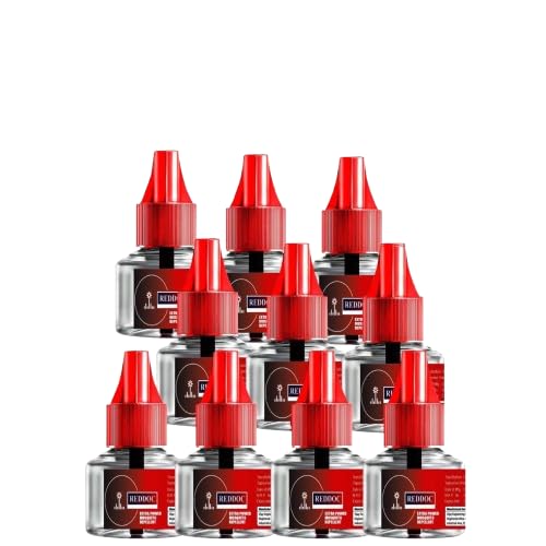 Image of RED Herbal Mosquito Repellent Refill -Natural Protection Against Dengue & Mosquitoes | Mosquito Repellent GREEN (PACK OF 10)
