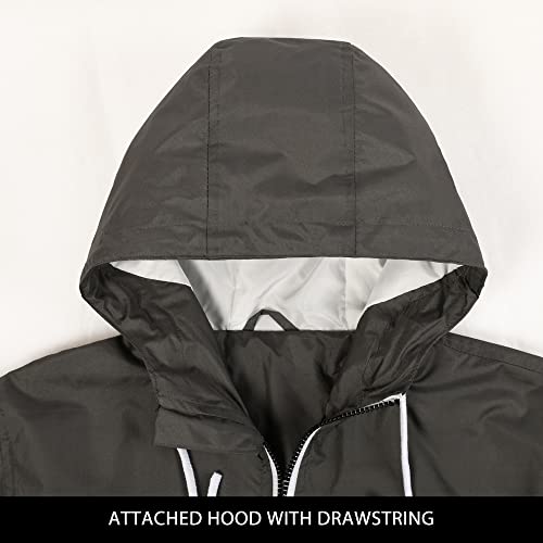 Image of MADHERO Mens Windbreaker Jacket Lightweight 90s Retro Wind Breakers