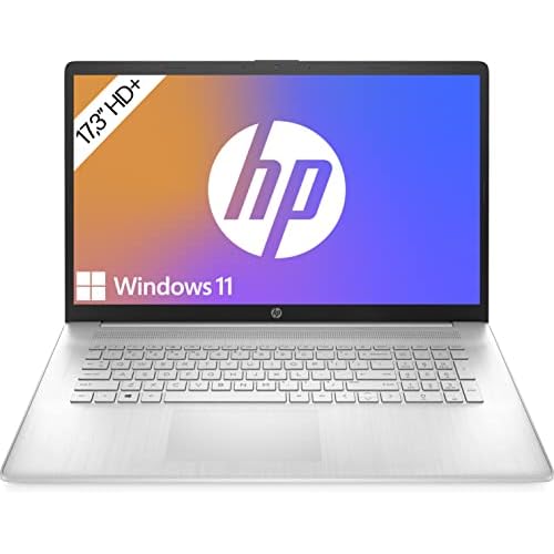HP Laptop 17,3 Zoll HD+ Display (Intel Core i3-1125G4, 8GB DDR4 RAM, 512GB SSD, Intel UHD Grafik, Windows 11, QWERTZ Tastatur) Silber