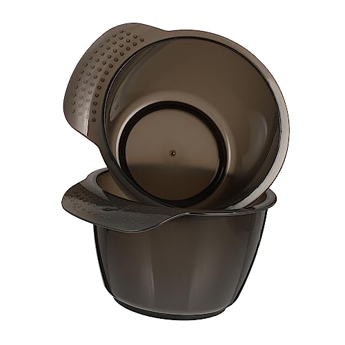 VICASKY 2pcs Hair Plastic Bowl for Mixing Dye Salon Hair Mixing Bowl Sturdy Reusable