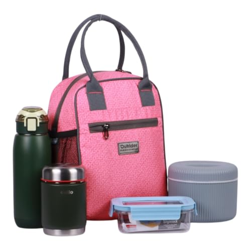 Image of Outrider Polyester Jumbo Lunch Bag,Lunch Bag for Office Men, Women and Kids, Quality Tiffin Bag for School, Picnic, Work, Carry Bag for Lunch Box, 12 litres,