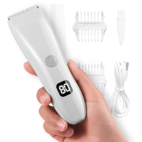 Bikini Trimmer for Women, Electric Razors for Pubic Legs Body Hair, Face Shaver Hair Trimmer Wet/Dry...