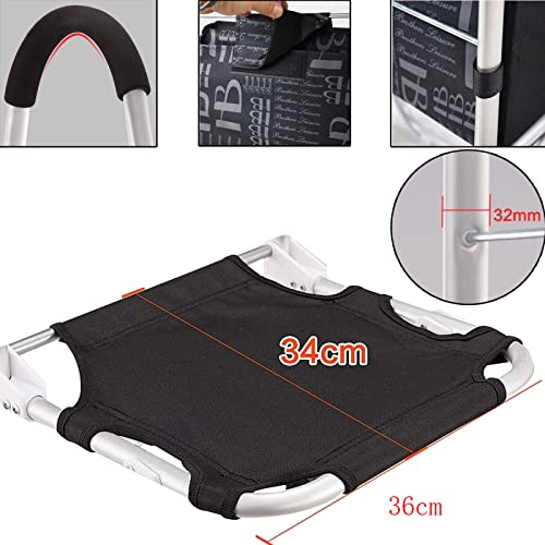 WYBF einkaufstrolley treppensteiger mit Sitz,6 räder für alte Menschen treppensteiger klappbar einkaufstrolley,stabil… – Bild 6