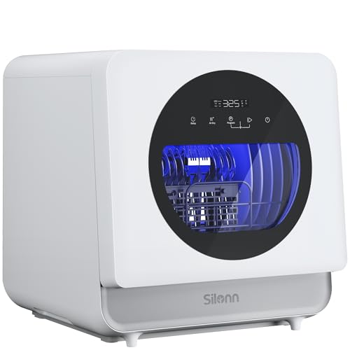 Silonn Portable Countertop Dishwasher | Triple-Jet Cleaning, Smart App Control,