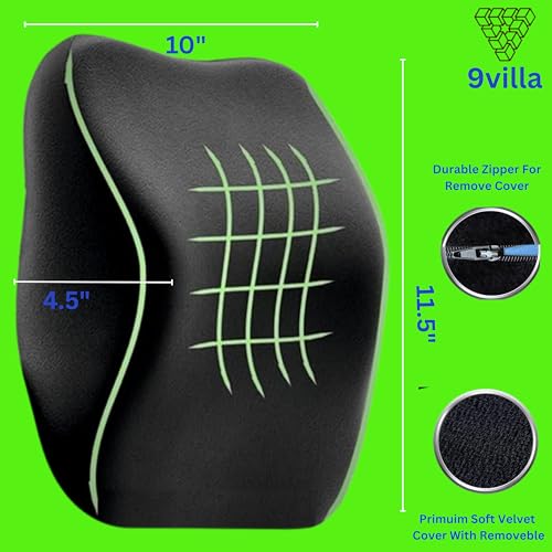 Image of Car Neck Pillow for Neck Pain Relief and Cervical Support,Cars Seat Neck Pillow with 100% Pure Gel Memory Foam and Washable Cover,Headrest Pillow (Black Velvet, Car Neck Rest Pillow)