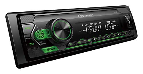 Pioneer MVH-S120UBG, 1DIN Autoradio mit RDS, grün, halbe Einbautiefe, 4x50Watt, USB, MP3, AUX-Eingang, Android-Unterstützung, 5-Band Equalizer, ARC App