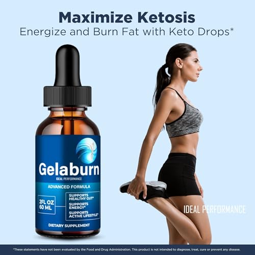 Image of GelaBurn Drops, Official GelaBurn Blood Support Supplement Droppers- Maximum Strength, All Natural Healthy Circulation and Stable Levels, Advanced Gela Burn Health Support Reviews (2 Pack)