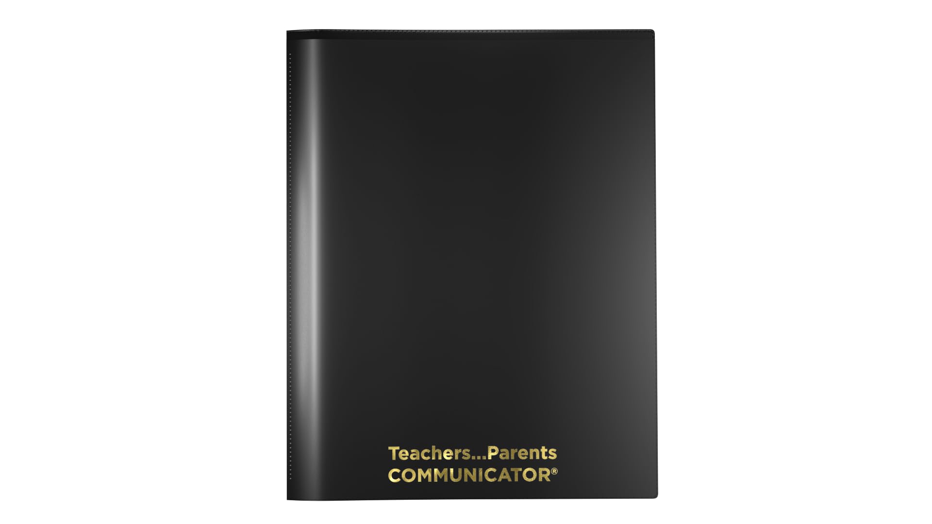 Nicky's Folders® English Communicator, Parent-Teacher Folder, Patented Tear-Resistant Flexible Plastic 2 Inside Pockets, 2 Exterior Sleeves, Letter Size Paper, Single Color(24 Pack) (Black)